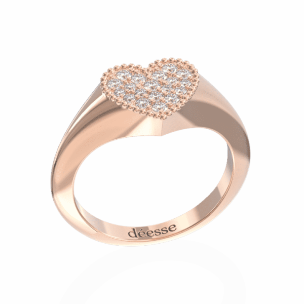 Heart ring pave - Image 2