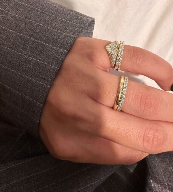 Heart ring full pave - Image 2